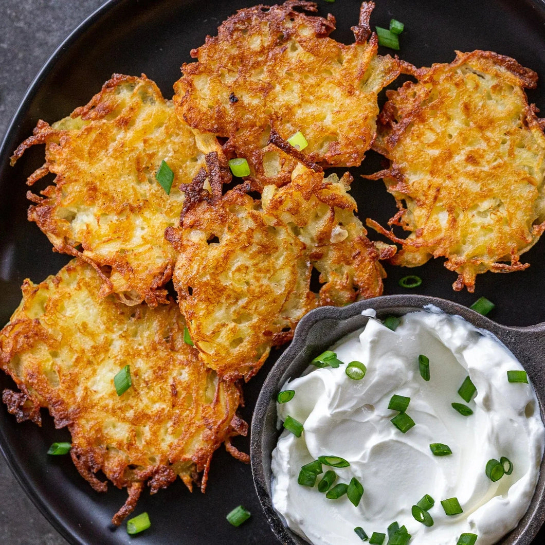 Latkes (Potato Pancakes) With Homemade Apple Sauce