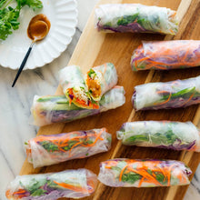 Load image into Gallery viewer, Pad Thai and Fresh Spring Rolls with Spicy Peanut Dipping Sauce
